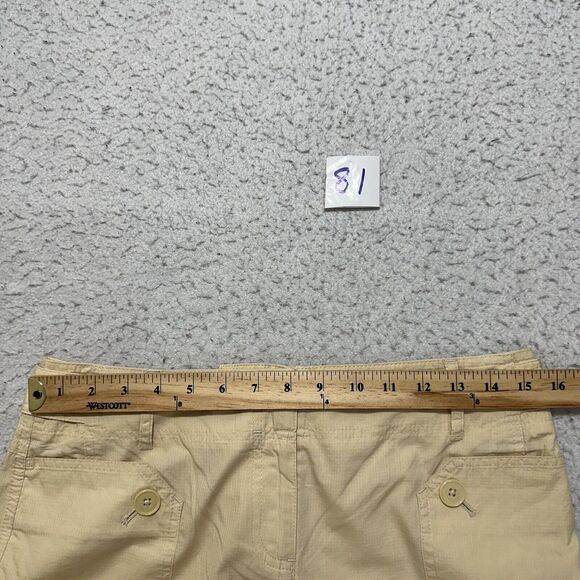 Ann Taylor LOFT Women's 6 (30x25) Capri Flat Front Pants Lightweight Cream - Picture 9 of 12